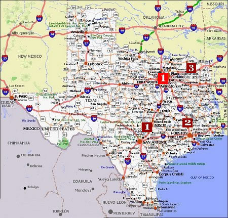 Texas  on Texas Map Jpg