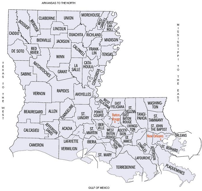Louisiana Parishes