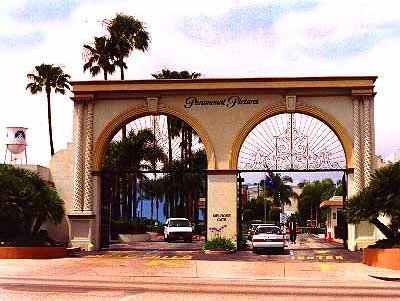 US Movie Studios Paramount Studios Melrose Ave gate the only major studio